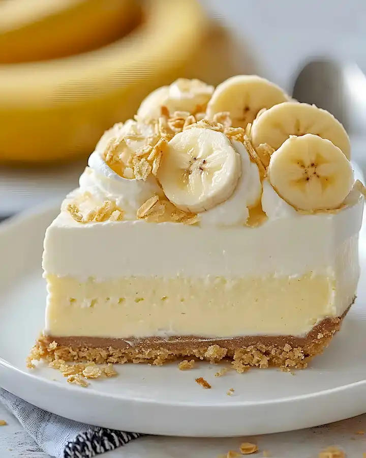 Bananen-Käsekuchen ohne Backen: Cremiger Genuss leicht gemacht 2 Bananen Käsekuchen ohne Backen