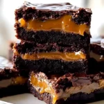 Brownies mit Salzkaramell: Fudgy Schokolade trifft Meersalz