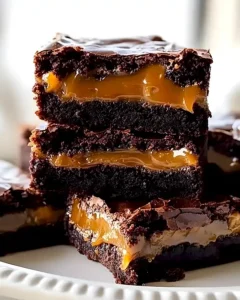 Brownies mit Salzkaramell: Fudgy Schokolade trifft Meersalz