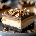 Buckeye Cheesecake Riegel: Erdnussbutter & Schoko ohne Backen