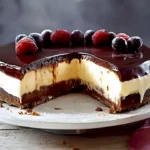 Cheesecake mit schokoguss