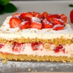 Cremiges Erdbeer Tiramisu ohne Ei