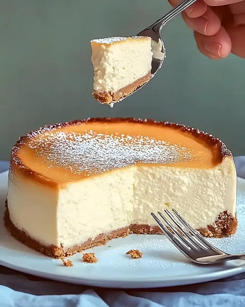 Cremiger Käsekuchen (3 Zutaten)