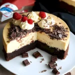 Dreifach-Schoko-Brownie-Käsekuchen für Genießer