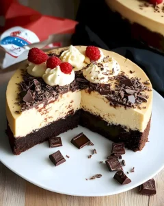 Dreifach-Schoko-Brownie-Käsekuchen für Genießer
