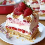 Erdbeer-Käsekuchen-Lasagne ohne Backen