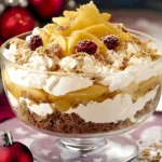 Festliches Physalis Dessert mit Spekulatius