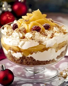 Festliches Physalis Dessert mit Spekulatius