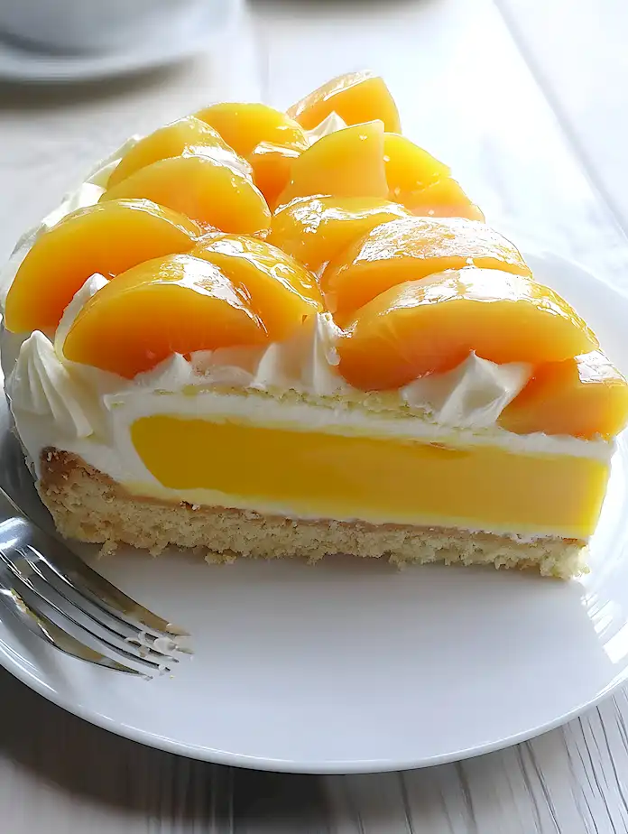 Fruchtige Pfirsich Maracuja Torte einfach und schnell backen