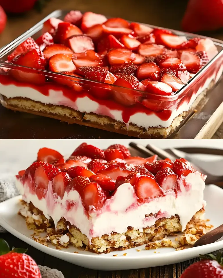 Fruchtiges Erdbeer Tiramisu mit Mascarpone und Joghurt