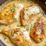 Hähnchenbrust in cremiger Knoblauchsauce – einfach & würzig