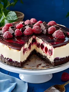 Himbeer Mascarpone Torte mit Schokoguss