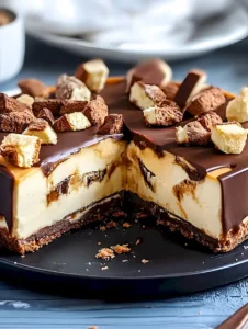 Käsekuchen: Kinder Bueno No-Bake – einfach & unwiderstehlich