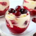 Küss mich gemein Kirsch-Pudding-Dessert