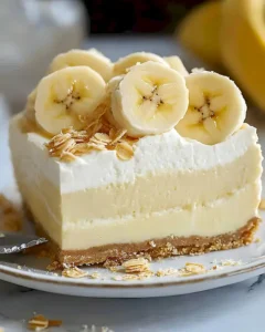 No Bake Bananen Pudding Käsekuchen