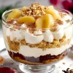 Physalis-Dessert mit Spekulatius und Zimtsahne