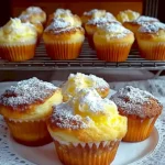 Quark-Muffins mit Pudding: Saftig und fluffig gebacken.