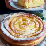 Saftiger Apfelkuchen mit cremigem Vanillepudding