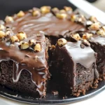 Saftiger Schokokuchen mit Nussglasur