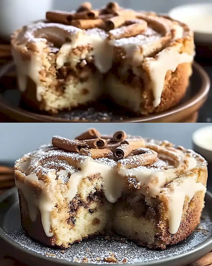 Saftiger Zimtkuchen mit Vanilleglasur 2 Saftiger Zimtkuchen mit Vanilleglasur