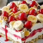 Schnelle Bananensplit Torte ohne Backen
