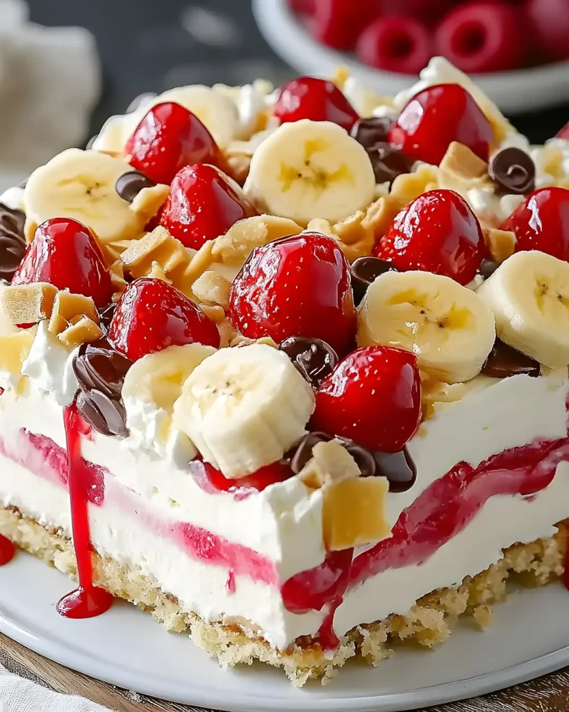 Schnelle Bananensplit Torte ohne Backen 2 Bananensplit Torte