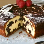 Schokoladen Käsekuchen mit saftigem Teig