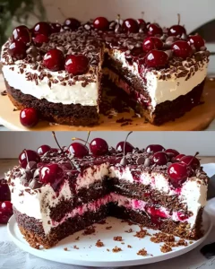 Stracciatella-Kirsch-Torte: Einfaches Rezept mit Kirschen
