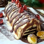 Weihnachtlicher Dachkuchen ohne Backen