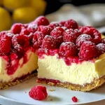 Zitronen Himbeer Käsekuchen mit fruchtiger Note