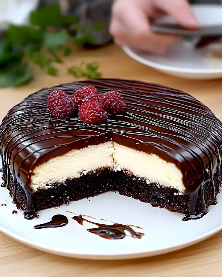 Weltbeste Schokokuchen mit Vanillepudding