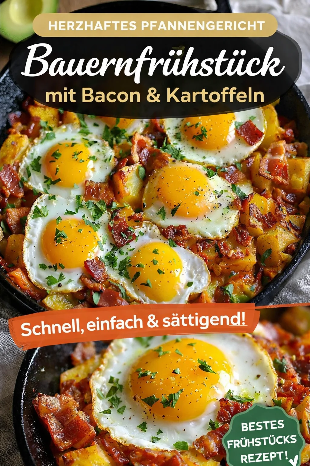 Beginne den Tag mit einer köstlichen Frühstücks-Pfanne mit Kartoffeln und Ei Beginne den Tag mit einer köstlichen Frühstücks-Pfanne mit Kartoffeln und Ei - Starten Sie Ihren Morgen mit dieser herzhaften Frühstücks-Pfanne, die die perfekte Kombination aus knusprigen Kartoffeln und zarten Eiern bietet. Einfach zuzubereiten und voller Aromen, wird dieses Gericht ganz sicher zum neuen Favoriten in Ihrer Küche. Ideal für ein gemütliches Sonntagsfrühstück oder einen schnellen Wochentagsstart! Probieren Sie es aus! #FrühstücksPfanne #KartoffelnUndEi #LeckereRezepte