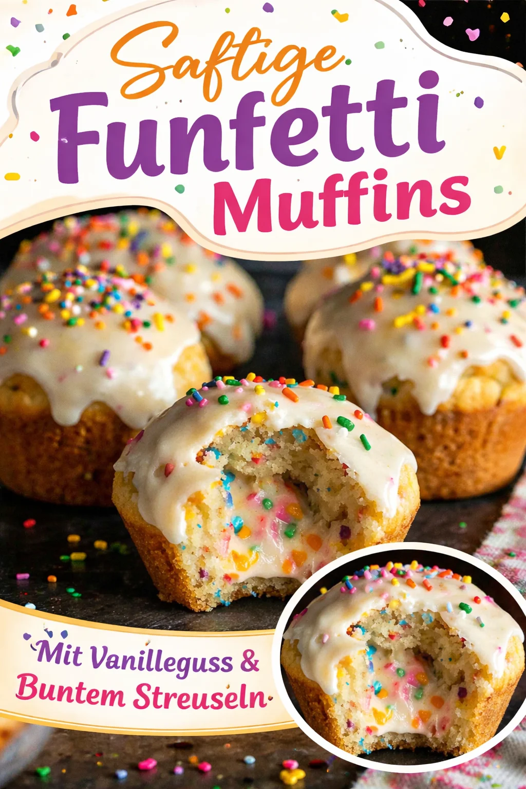 Bunte Käsekuchen Muffins – Ein Regenbogen-Dessert zum Verlieben! - Entdecke das Rezept für die Bunte Käsekuchen Muffins, die das perfekte Dessert für jeden Anlass sind! Diese Muffins kombinieren die Leichtigkeit eines Muffins mit einer tollen Käsekuchensurprise. Ob für Feste, Brunchs oder einfach nur zum Genießen am Nachmittag – deine Familie und Freunde werden begeistert sein. Probiere das einfache Rezept aus und bringe Farbe in deine Backstube! Teile deinen Genuss mit #KäsekuchenMuffins #BackenMitFreude #Süßspeisen.