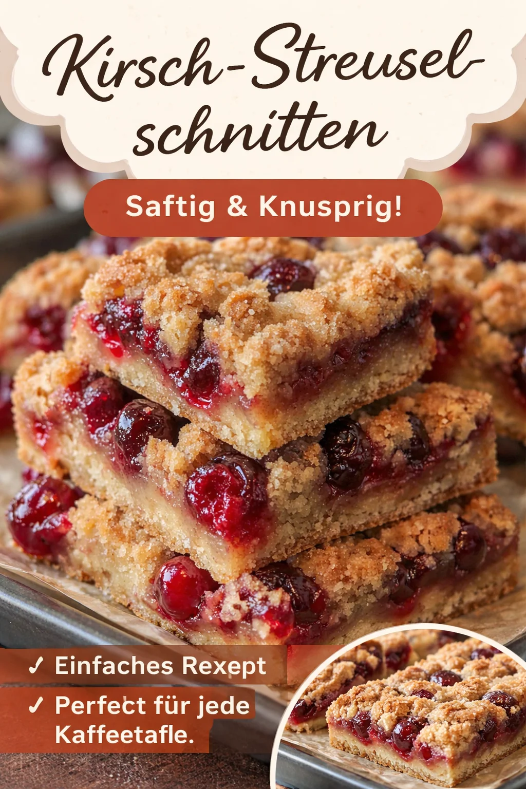 Einfache Saftige Kirsch-Cobbler-Riegel – Schnell, Köstlich und Perfekt für jeden Anlass - Entdecke das perfekte Dessert mit unseren Einfachen Saftigen Kirsch-Cobbler-Riegel. Ob für ein Familienessen oder als süße Snack-Idee – diese köstlichen Riegel sind einfach zuzubereiten und voller fruchtigem Geschmack. Probiere sie noch heute aus und beeindrucke deine Gäste! Teile deine Kreation mit uns! #DessertRezept #Kirschen #Backen