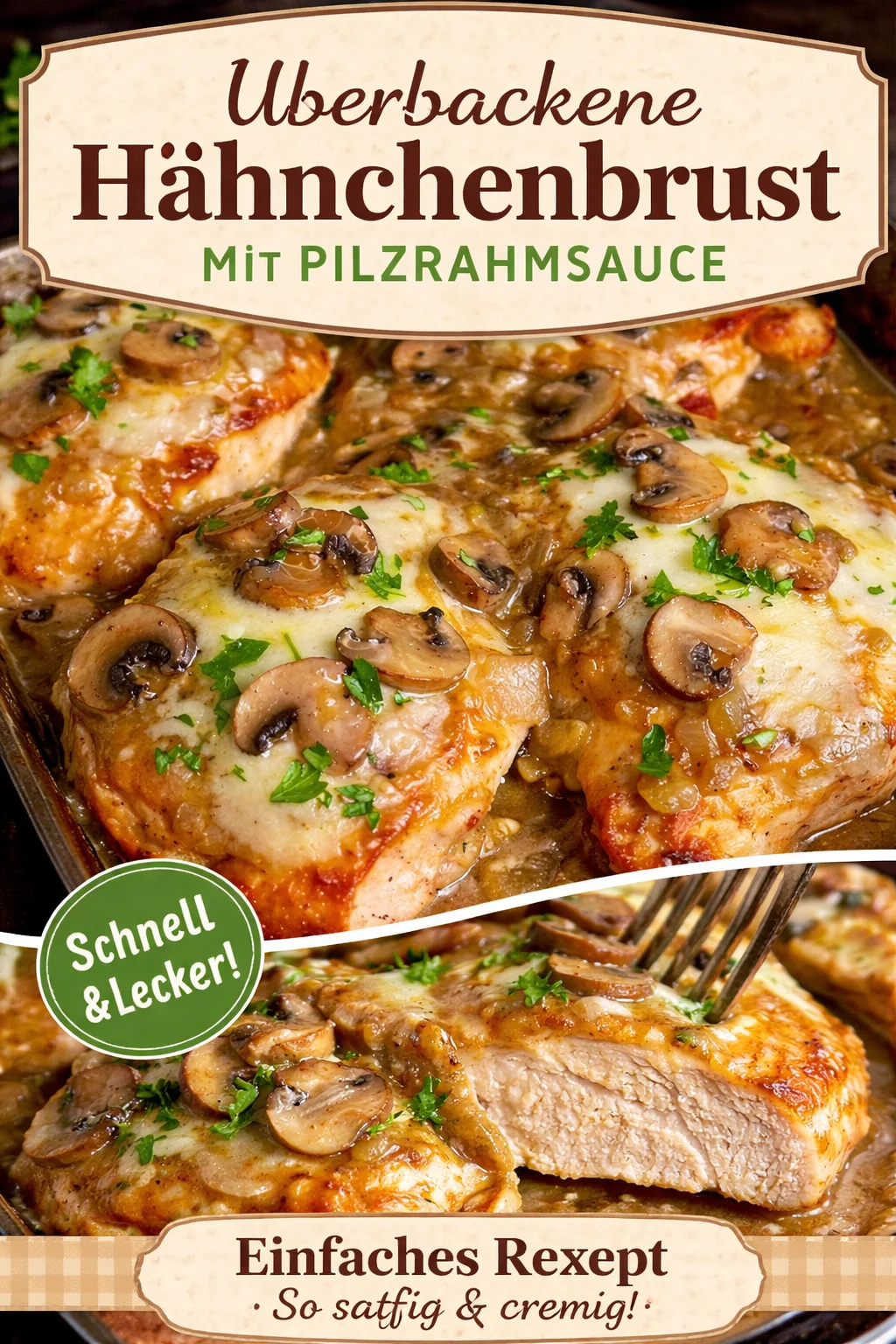 Hähnchen Lombardei: Ein schnelles italienisches Rezept für jeden Anlass Hähnchen Lombardei: Ein schnelles italienisches Rezept für jeden Anlass - Entdecke die köstliche Welt von Chicken Lombardy! Zarte Hähnchenbrust, saftige Pilze und geschmolzener Käse – dieses Gericht ist ein wahrer Genuss und einfach zuzubereiten. Perfekt für ein Familienessen oder wenn du Gäste hast. Lass dir diese italienische Leckerei nicht entgehen! Probiere es gleich aus und verwandle deine Küche in eine Osteria! #HähnchenLombardei #ItalienischesEssen #LeckereRezepte
