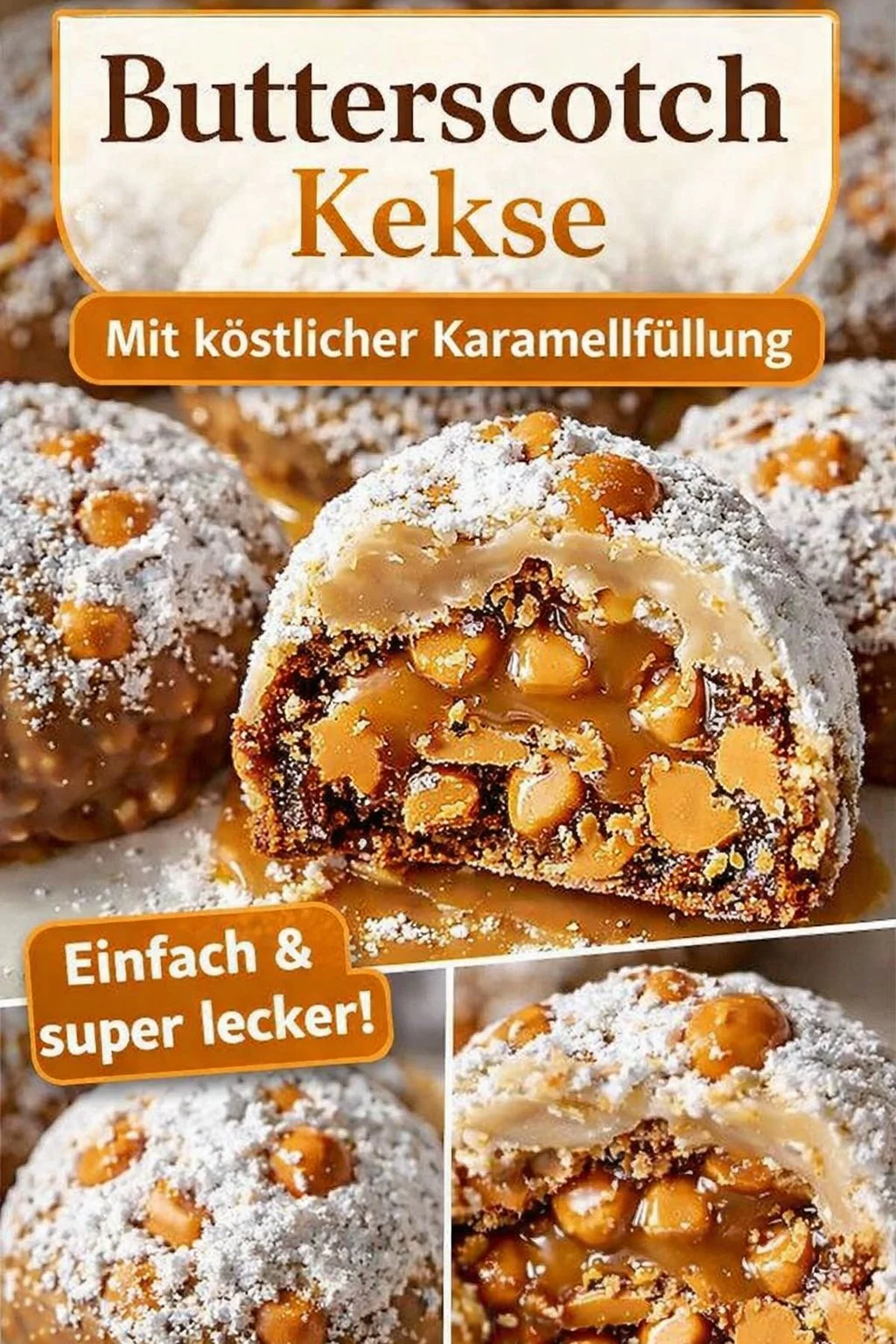 Karamell-Butterfinger-Schneekekse für die perfekte Weihnachtszeit - Entdeckt das unwiderstehliche Rezept für Karamell-Butterfinger-Schneekekse! Einfach nachzubacken und perfekt für gemütliche Abende oder als Geschenk. Mit cremigem Karamell und knackigen Butterfinger-Stückchen verwöhnt ihr eure Liebsten in der Weihnachtsbäckerei. Bereitet euch auf ein süßes Fest der Aromen vor! Probiert das Rezept und lasst euch überraschen. #Weihnachtsgebäck #KekseBacken #Süßigkeiten