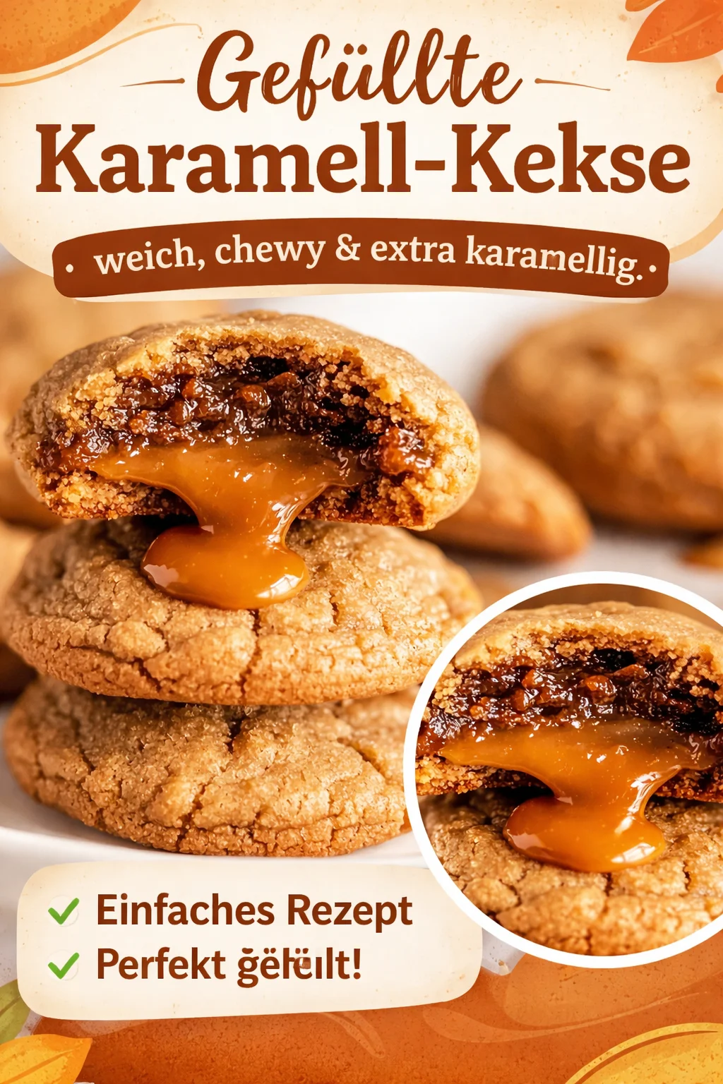 Karamellige Dulce de Leche Plätzchen – Der perfekte Keks für Genießer - Entdeckt das köstlichste Rezept für Karamellige Dulce de Leche Plätzchen! Diese weichen und zähen Leckereien vereinen ein reichhaltiges Karamellzentrum mit einer buttrigen Keksbasis, die einfach unwiderstehlich ist. Perfekt für jedes Kaffeekränzchen oder als süße Überraschung bei Feiertagen. Willst du diese süßen Köstlichkeiten selber backen? Folge unserem Rezept und genieße den Geschmack von Karamell! #DulcedeLeche #Plätzchenrezept #Backen