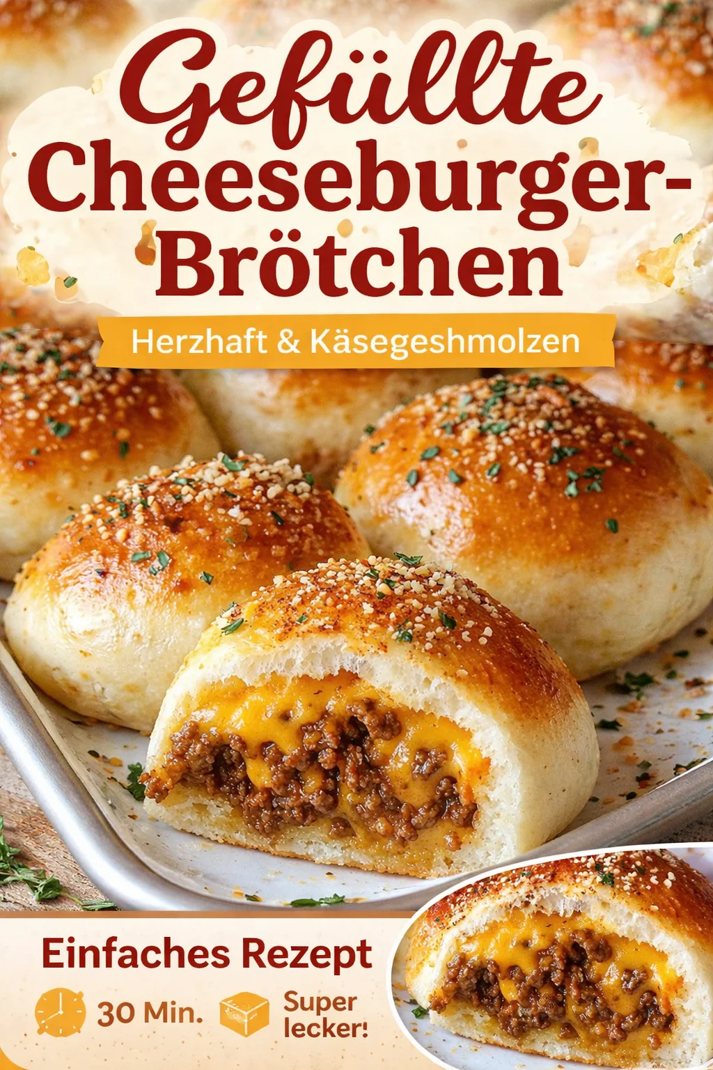 Knoblauch-Parmesan Cheeseburger-Bomben – Ein unwiderstehlicher Snack! - Schlemme mit diesen köstlichen Knoblauch-Parmesan Cheeseburger-Bomben! Ideal für Spieleabende, Partys oder einen gemütlichen Abend zu Hause. Entdecke, wie einfach es ist, diese geschmackvollen Snacks zuzubereiten. Lass dich von den Aromen verführen und beeindrucke deine Gäste! Probiere es aus und teile deine Kreation! #CheeseburgerBomben #SnackRezept #EinfachKochen