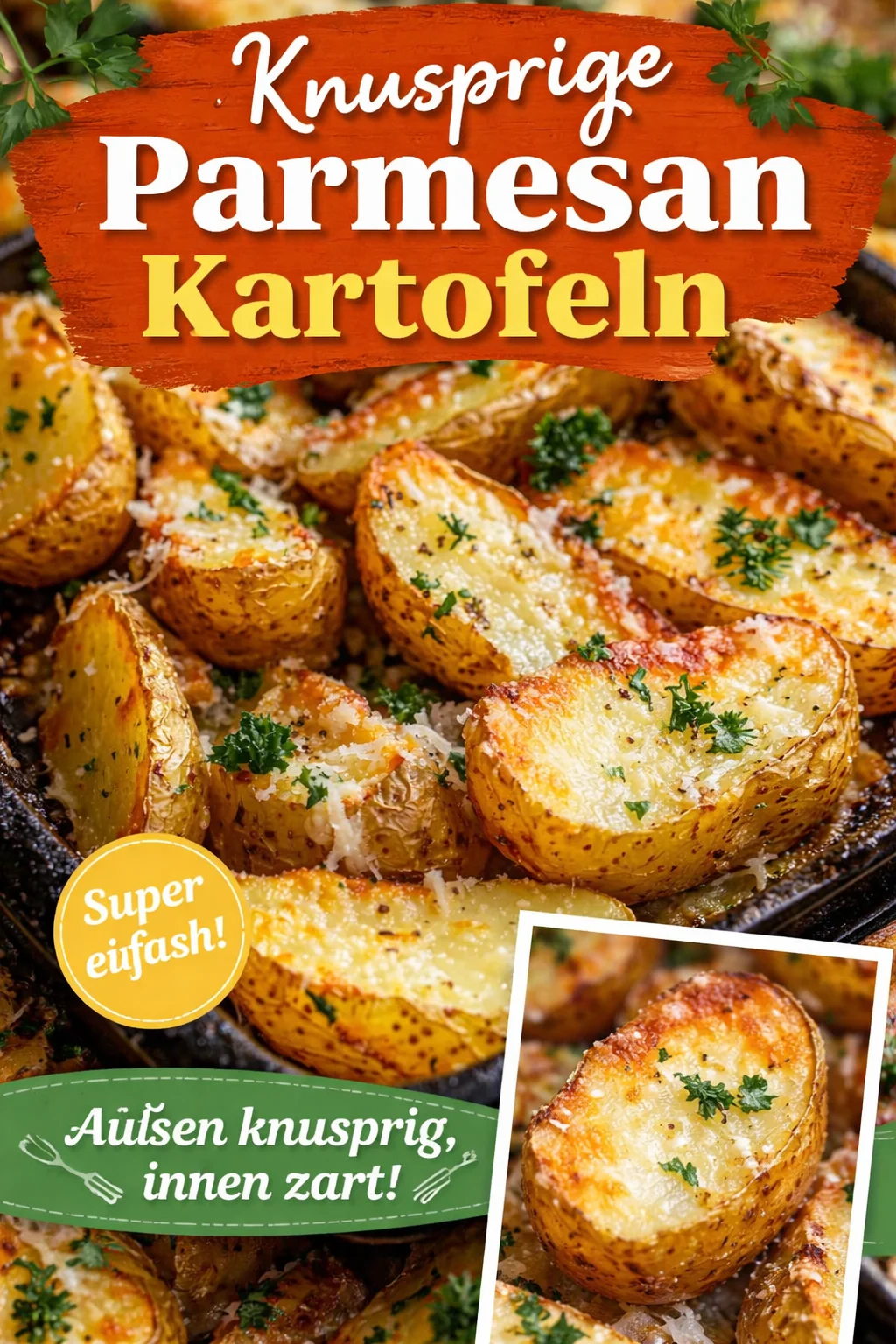 Knusprige Parmesan Kartoffeln: Einfaches Rezept für jeden Anlass - Hast du Lust auf etwas Herzhaftes? Probiere dieses leckere Rezept für Parmesan Kartoffeln! Die perfekte Beilage zum Grillen oder als Snack für zwischendurch. Mit nur wenigen Zutaten bereitest du diese goldbraunen, knusprigen Kartoffeln im Handumdrehen zu. Lass dir dieses Geschmackserlebnis nicht entgehen – Serviere sie warm und überrasche deine Gäste! #ParmesanKartoffeln #Rezeptideen #LeckerEssen