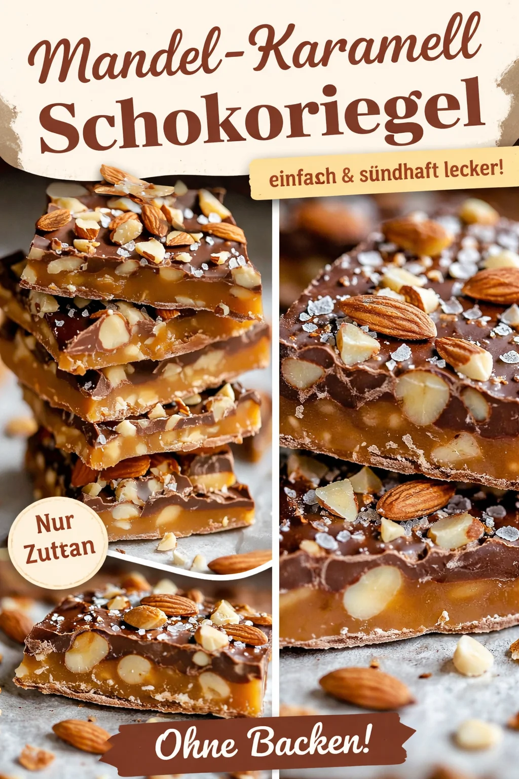 Mandel-Toffee-Bites: Himmlische Leckereien für die Feiertage - Entdecke das perfekte Rezept für Mandel-Toffee-Bites, ideal für die Feiertage. Diese köstlichen Leckerbissen kombinieren zarte Mandeln, cremige Butter und reichhaltige Schokolade – ein Genuss für jeden Süßigkeitenliebhaber. Ob als schnelles Dessert oder selbstgemachtes Geschenk, diese Toffee-Bites werden die Herzen erobern! Probiere das Rezept aus und lasse dich von dem Geschmack verzaubern. Teile deine Kreation mit uns! #MandelToffee #Weihnachtsbäckerei #LeckereRezepte