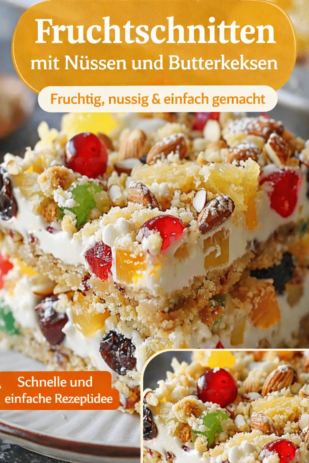 Obstkuchen-Cheesecake-Riegel – Festliche Leckerei für dein Weihnachtsfest