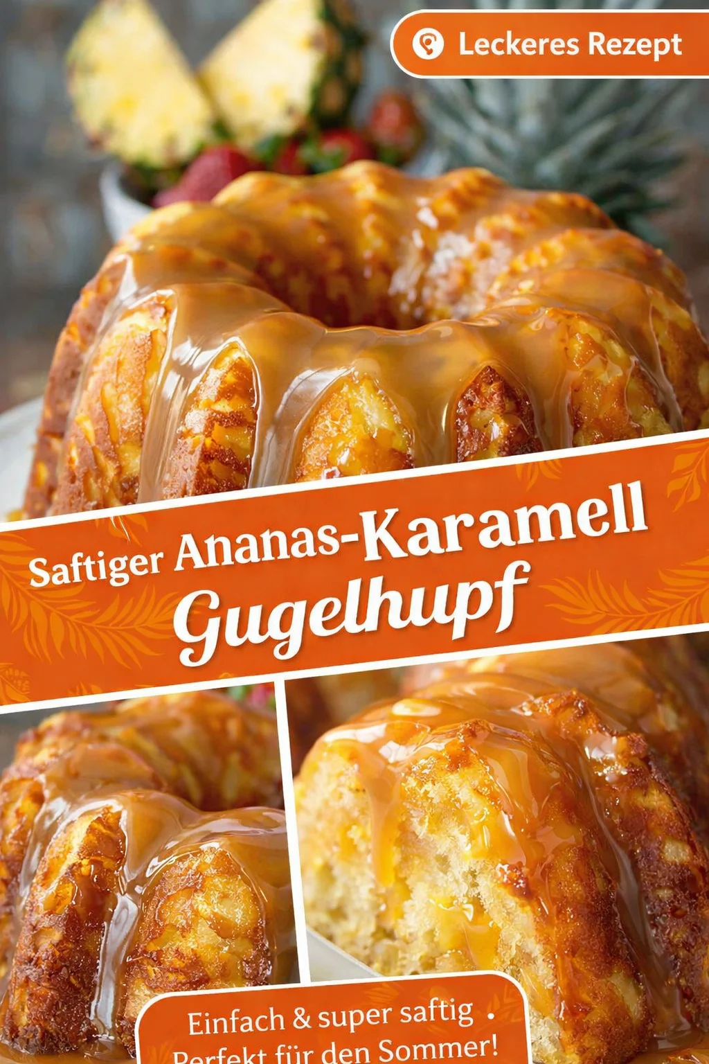 Saftig leckerer Ananas Gugelhupf – tropisches Genussrezept - Lust auf Urlaub auf der Kuchengabel? Dieser saftige Ananas Gugelhupf bringt tropisches Flair direkt zu dir nach Hause! Einfach zuzubereiten, ideal für Nachmittagskaffee oder als Dessert. Überzeuge dich selbst von der Kombination aus süßer Ananas und fluffiger Textur. Probiere es aus und zaubere ein Stückchen Paradies auf deinen Tisch! Hole dir jetzt das Rezept! #AnanasGugelhupf #Kuchenliebe #Dessert