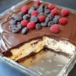 Leckere Schokosünde, die im Mund zergeht, einfache No-Bake-Dessert-Rezept.