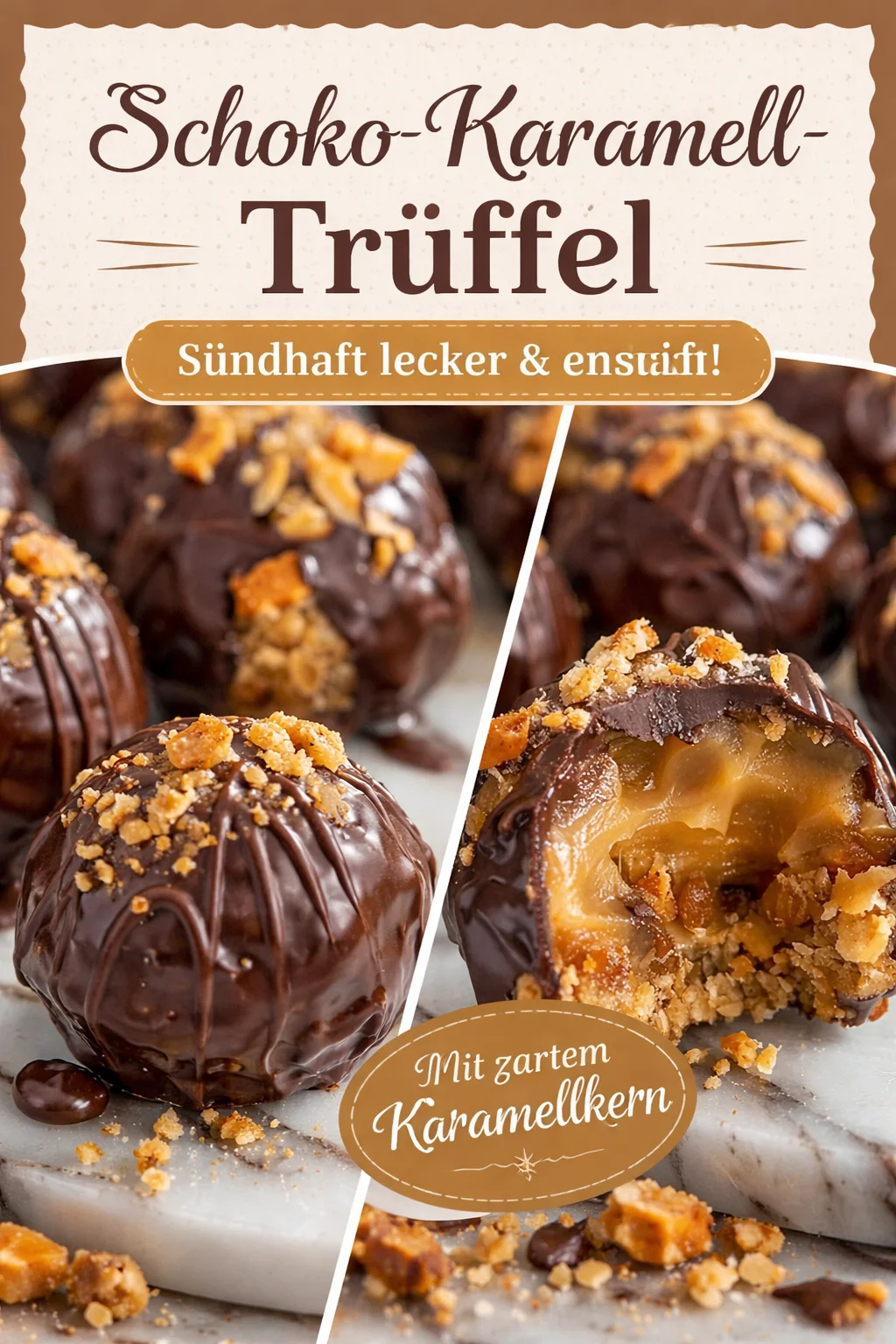 Unwiderstehliche Karamell-Crunch Butterfinger-Trüffel ohne Backen - Entdecken Sie das perfekte Rezept für diese leckeren, no-bake Karamell-Crunch Butterfinger-Trüffel! Einfach zuzubereiten und ideal für jede Feier oder einen süßen Snack zwischendurch. Verwöhnen Sie sich und Ihre Gäste mit diesem himmlischen Geschmackserlebnis! Probieren Sie es noch heute aus und bringen Sie Genuss auf Ihren Tisch! #Dessert #Trüffel #Karamell