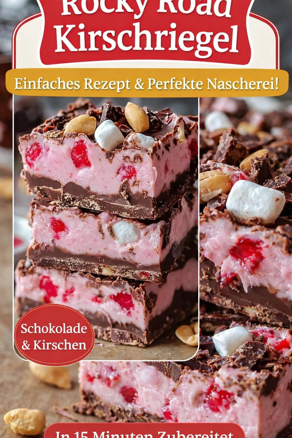 Unwiderstehlicher Kirsch Marshmallow Schoko Fudge – Einfach & Lecker - Hast du Lust auf einen süßen Genuss? Bereite diesen saftigen Kirsch Marshmallow Schoko Fudge zu, der perfekt für Feiertage und Partys ist! Mit wenigen Zutaten und einfacher Zubereitung wird er zum Highlight. Lass dich von diesem schokoladigen Snack verführen und überrasche deine Freunde bei der nächsten Zusammenkunft! Jetzt ausprobieren! #FudgeRezept #Schokolade #EinfacheRezepte