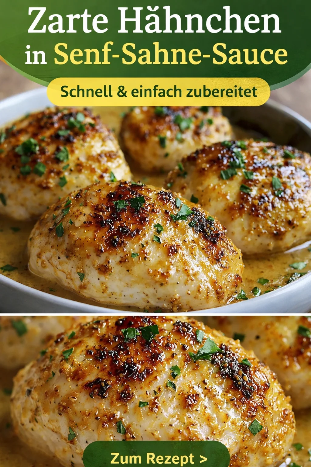 Zartes Ofen Hähnchen Rezept: Einfach & Cremig für Jeden Anlass - Lust auf ein zartes Hähnchengericht, das einfach zuzubereiten ist? Probiere unser cremiges 'Melt in Your Mouth Chicken' Rezept! Saftige Hähnchenbrust in einer köstlichen Soße aus Mayonnaise und Parmesan - perfekt für einen entspannten Abend oder als Überraschung für Gäste. Lass dir diese Gaumenfreude nicht entgehen und koche es heute Abend! #HähnchenRezept #EinfachKochen #LeckereRezepte