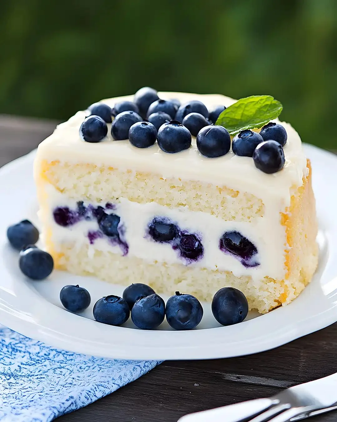 Zitronen-Blaubeer-Kuchen