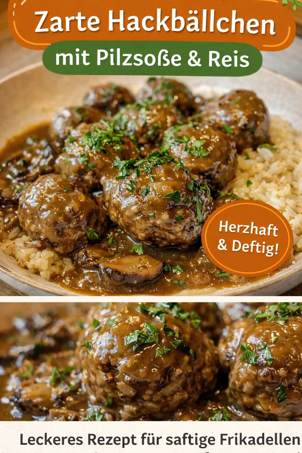 Deftige Hackbällchen in cremiger Pilzsauce – schnell und einfach! Deftige Hackbällchen in cremiger Pilzsauce – schnell und einfach! - Hast du Lust auf ein wärmendes Soulfood-Gericht? Entdecke dieses Rezept für Hackbällchen in einer köstlichen Pilzsauce, perfekt für ein gemütliches Abendessen. Mit nur wenigen Zutaten und einfacher Zubereitung bringst du Freude auf den Tisch! Probiere es aus und überzeuge dich selbst! Jetzt nachkochen! #Hackbällchen #Soulfood #Rezepte