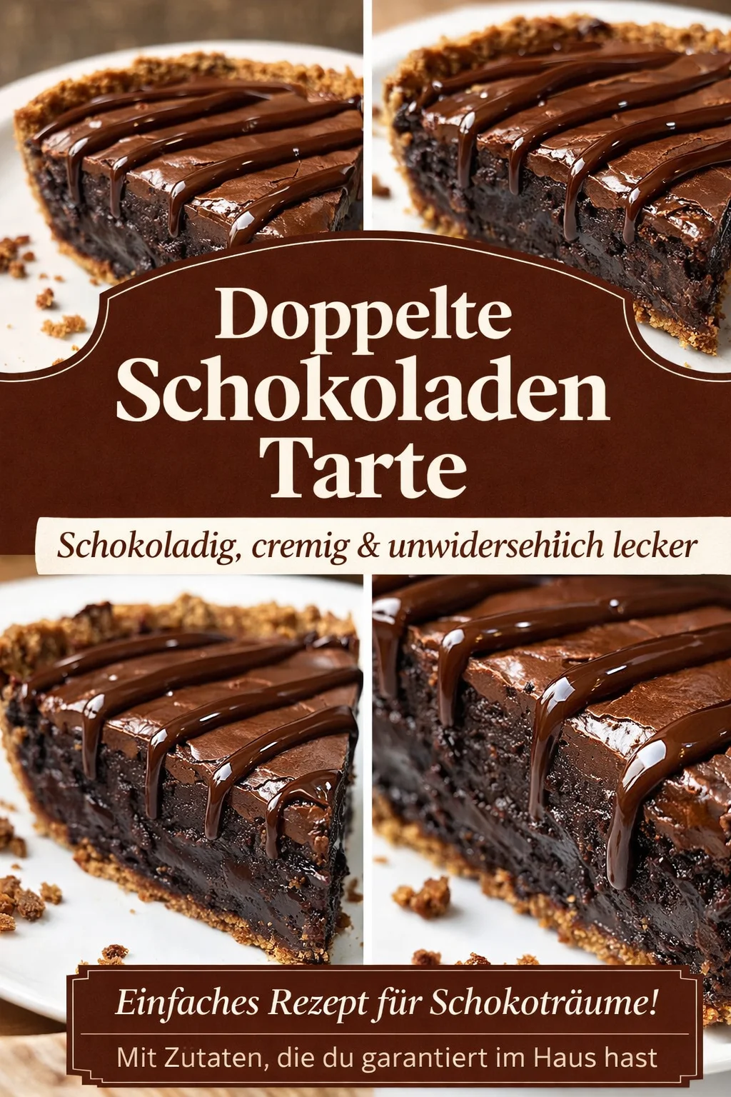 Die perfekte Brownie Tarte für echte Schokoladenliebhaber Die perfekte Brownie Tarte für echte Schokoladenliebhaber - Diese sündhaft leckere Brownie Tarte ist genau das Richtige für alle Schokofanatiker! Mit saftiger Textur und intensiven Schokoladengeschmack wird sie deine Gäste begeistern! Serviere sie warm, ideal mit Vanilleeis oder einer köstlichen Karamellsauce. Mach dein nächstes Dessert unvergesslich und probiere das Rezept aus! #BrownieTarte #DessertRezept #Schokolade