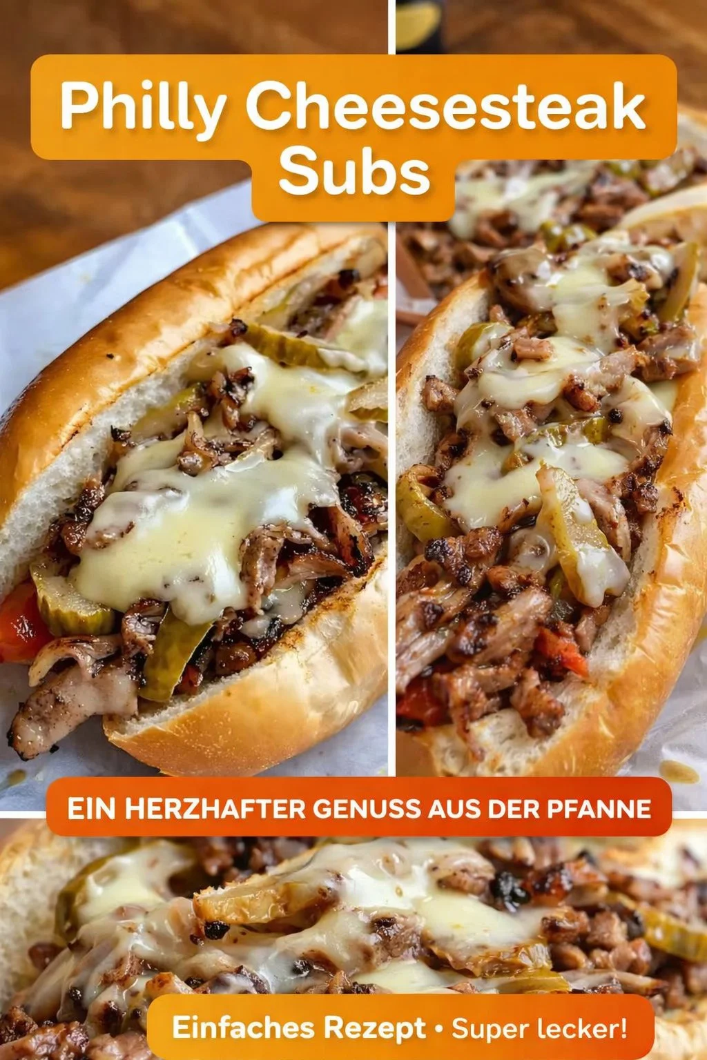Genieße den legendären Philly Cheesesteak – einfach lecker! Genieße den legendären Philly Cheesesteak – einfach lecker! - Wer hat Lust auf ein traditionelles Sandwich, das man einfach lieben muss? Der Philly Cheesesteak ist nicht nur sättigend, sondern auch ein Genuss für die Sinne! Perfekt für einen entspannten Abend oder als herzhaftes Mittagessen. Bereite dir dieses ultimative Gericht zu und verwöhne deine Geschmacksnerven! Probiere jetzt unser Rezept. #PhillyCheesesteak #Sandwichliebe #Kochrezepte